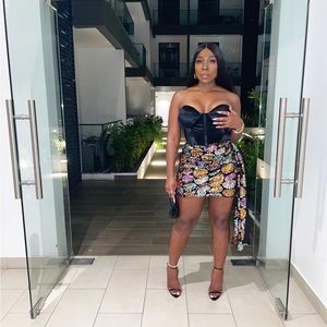 Grass fields sequin mini dress